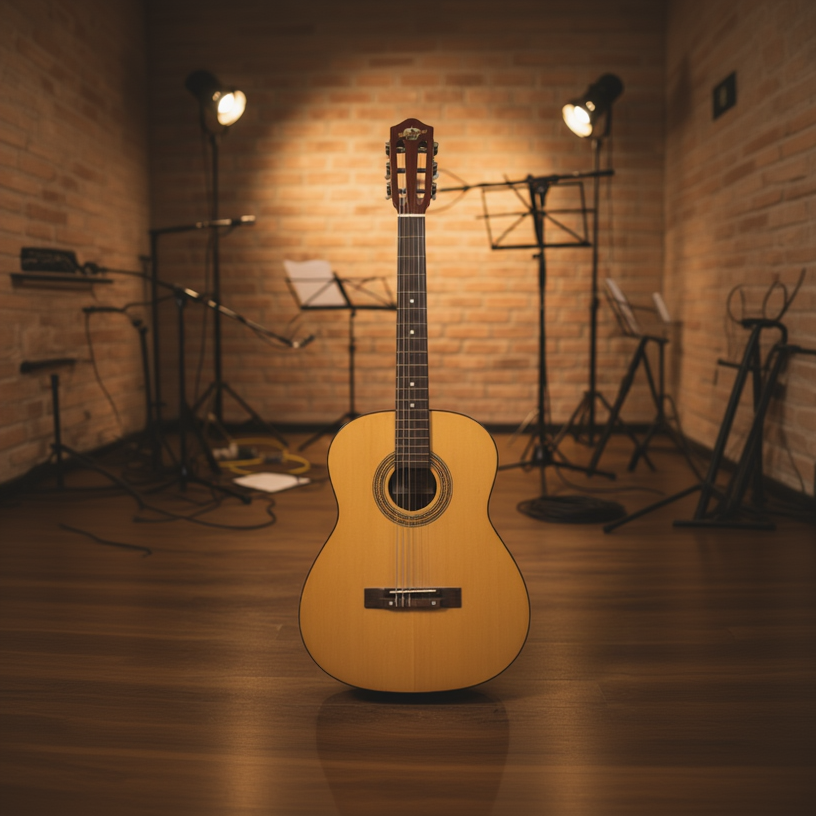 Vintage Checkmate Acoustic Guitar