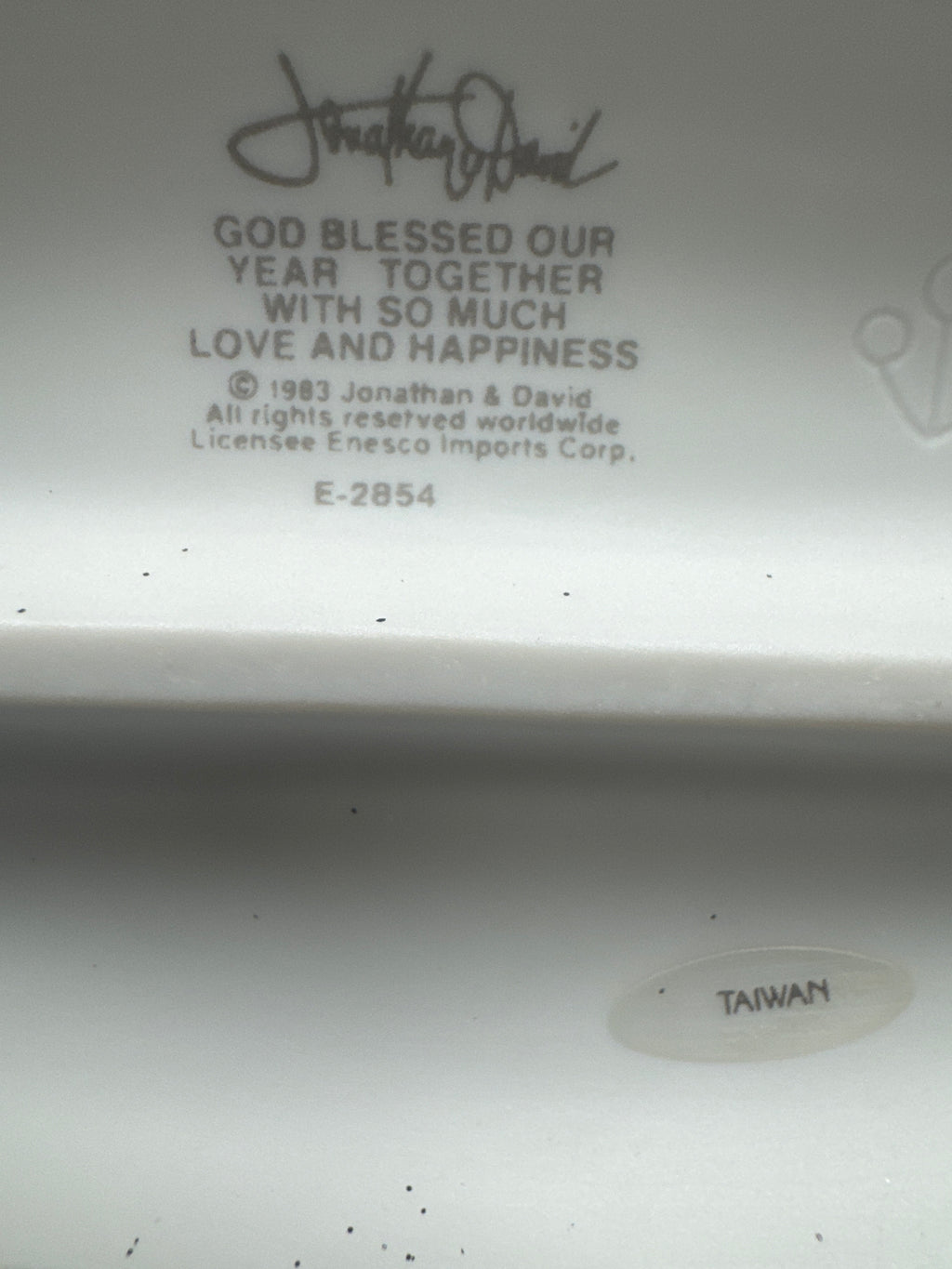 "God Blessed Our Year Together with so Much Love and Happiness" Precious Moments Figurine