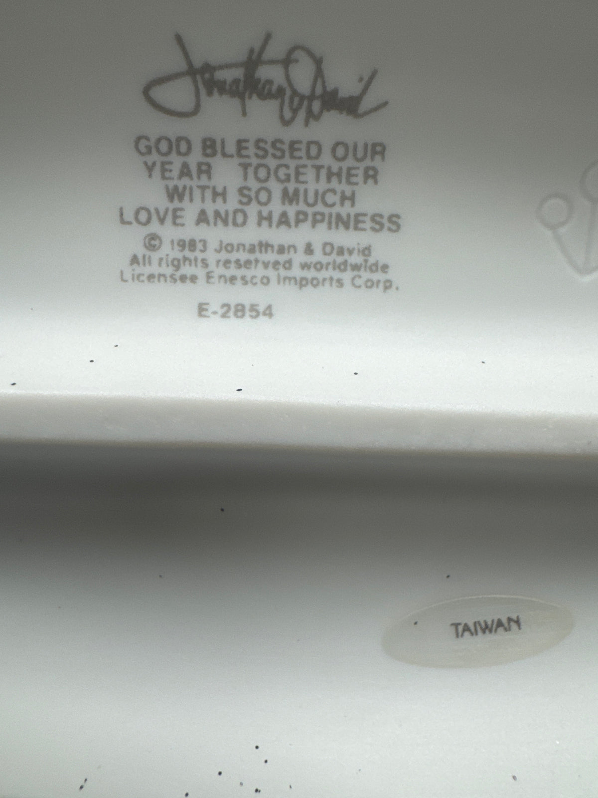 "God Blessed Our Year Together with so Much Love and Happiness" Precious Moments Figurine