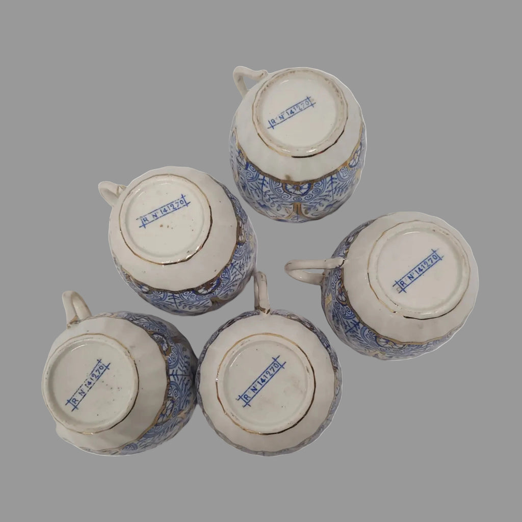 15 Piece Antique English Fine Bone China Tea and Dessert Set