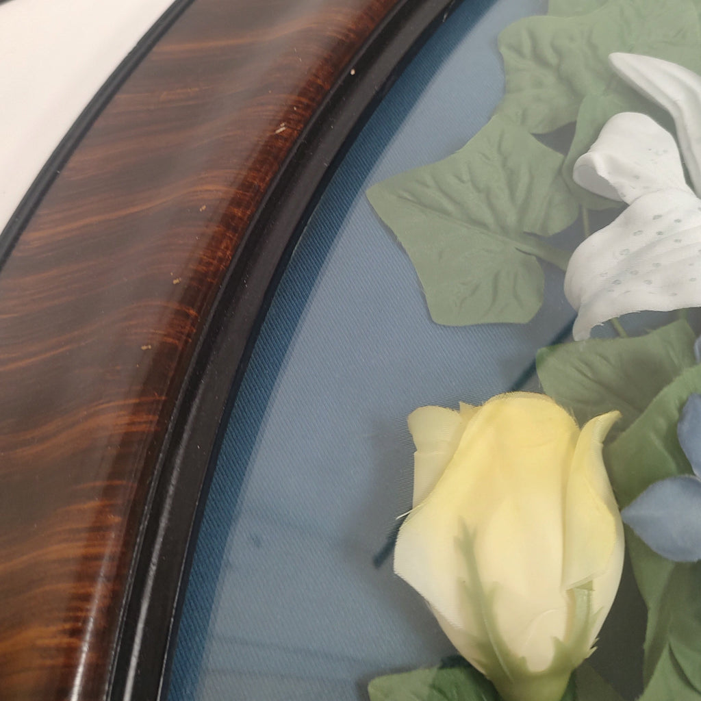 Vintage Wood Floral Convex Weed & Seed Art