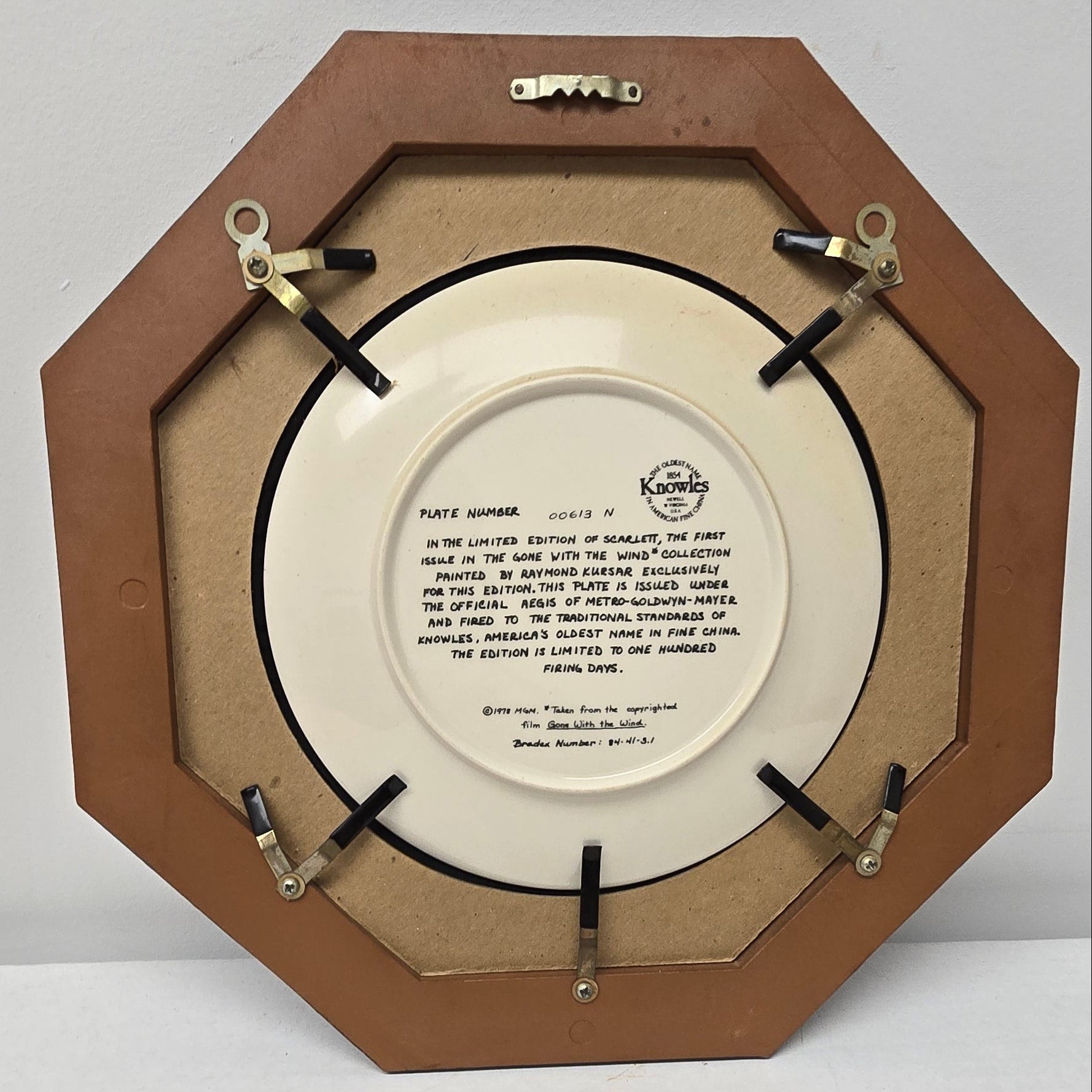 Edwin Knowles - Gone with the Wind - Scarlett Plate