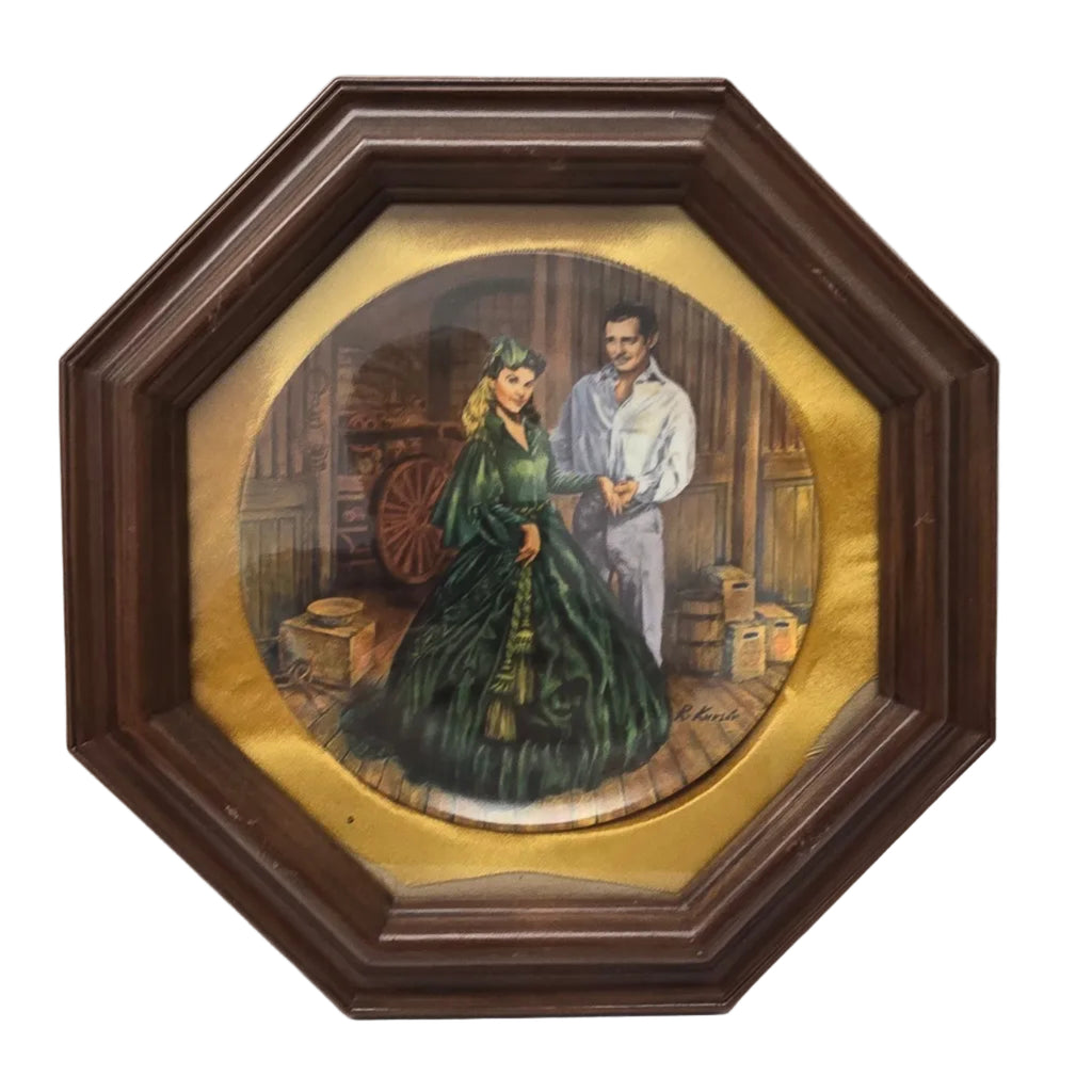 Edwin Knowles - Gone with the Wind - Scarlett's Green Dress Plate