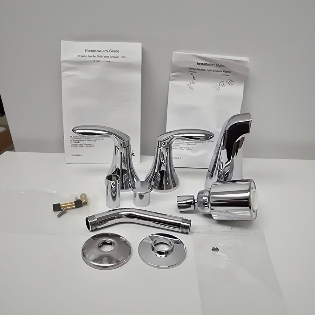 Kohler Coralais Three-Handle Bath and Shower Trim (1pt15231-4s-cp-maa)