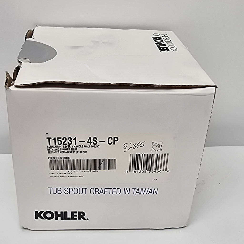 Kohler Coralais Three-Handle Bath and Shower Trim (1pt15231-4s-cp-maa)