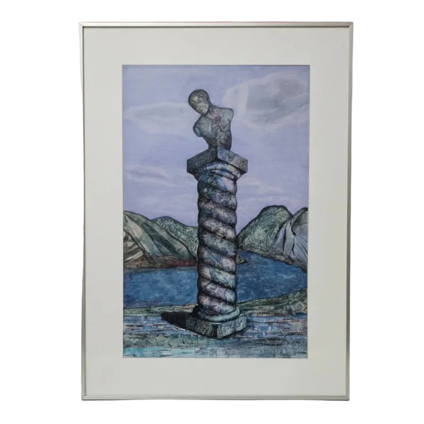 Framed Print of Sculpture