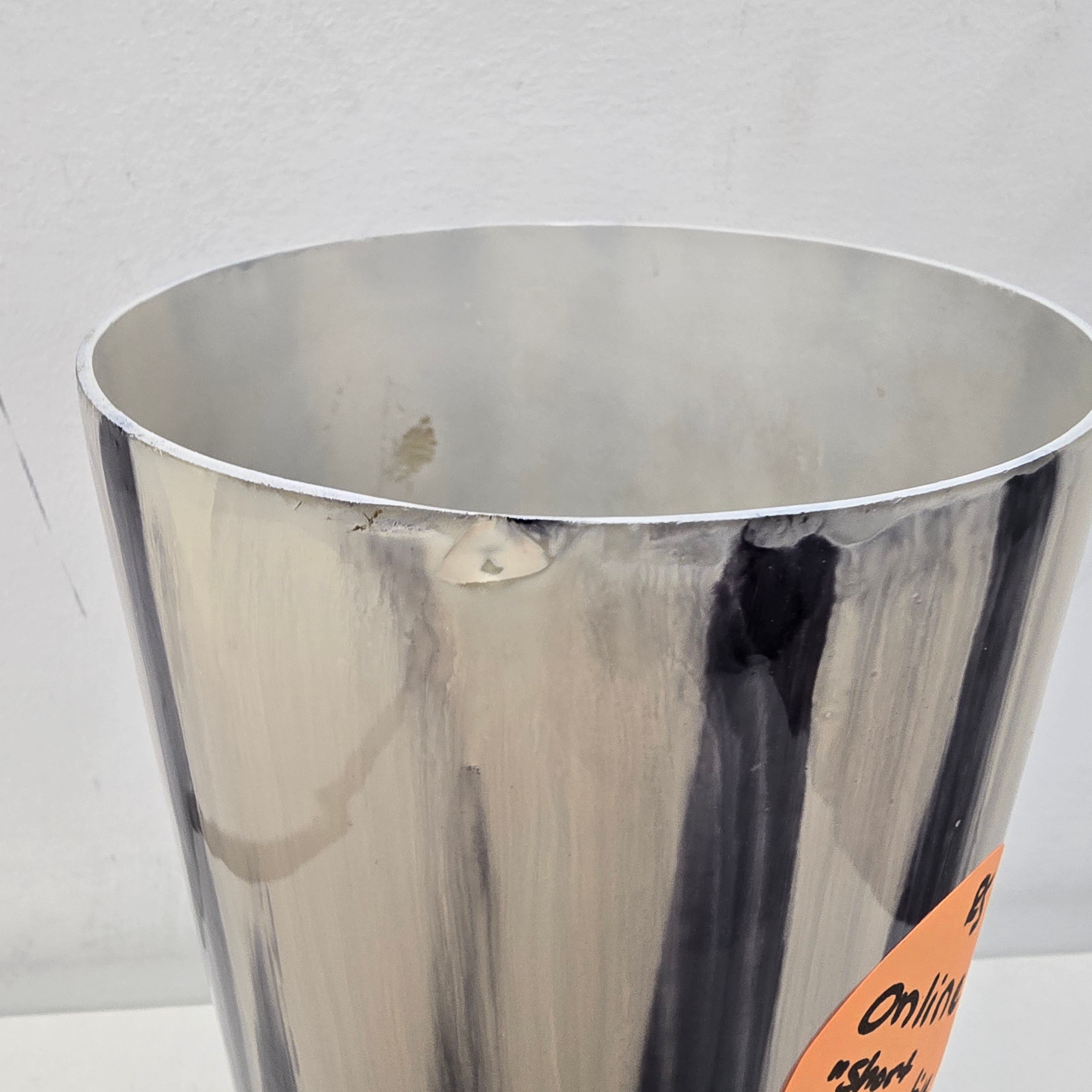 Cream and Black Decorative Vase/Candle Holder - Short