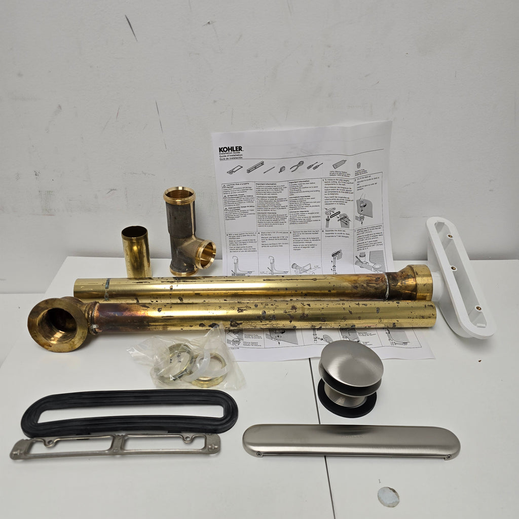 Kohler Clearflo Brass Slotted Overflow Bath Drain (7271 -BN)