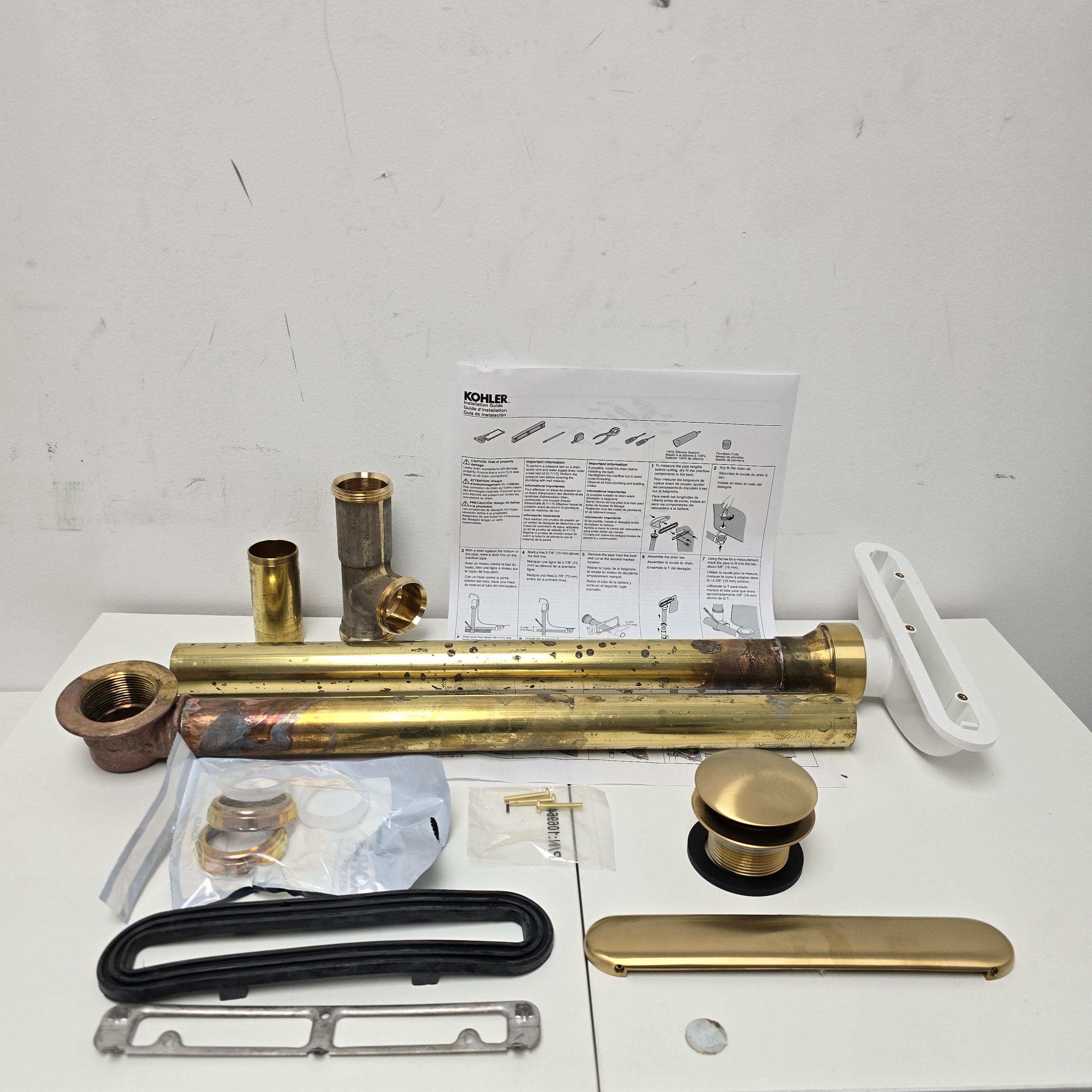 Kohler Clearflo Brass Slotted Overflow Bath Drain (7271 -2MB)
