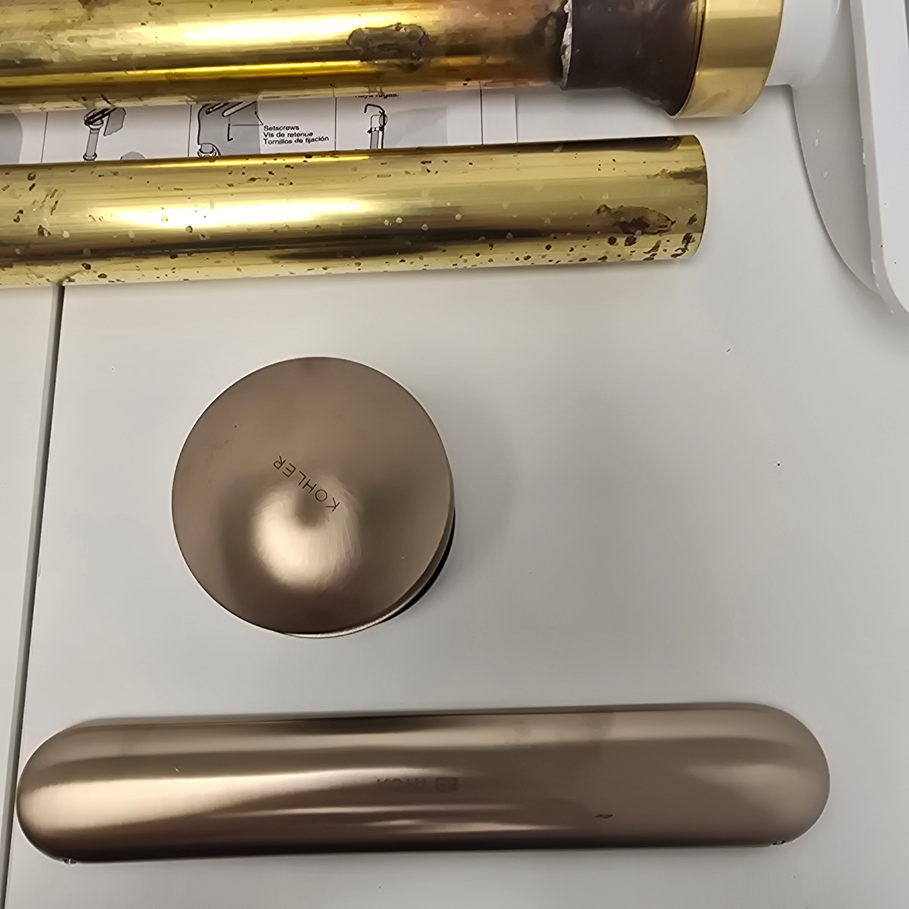 Kohler Clearflo Brass Slotted Overflow Bath Drain (7271 -BV)