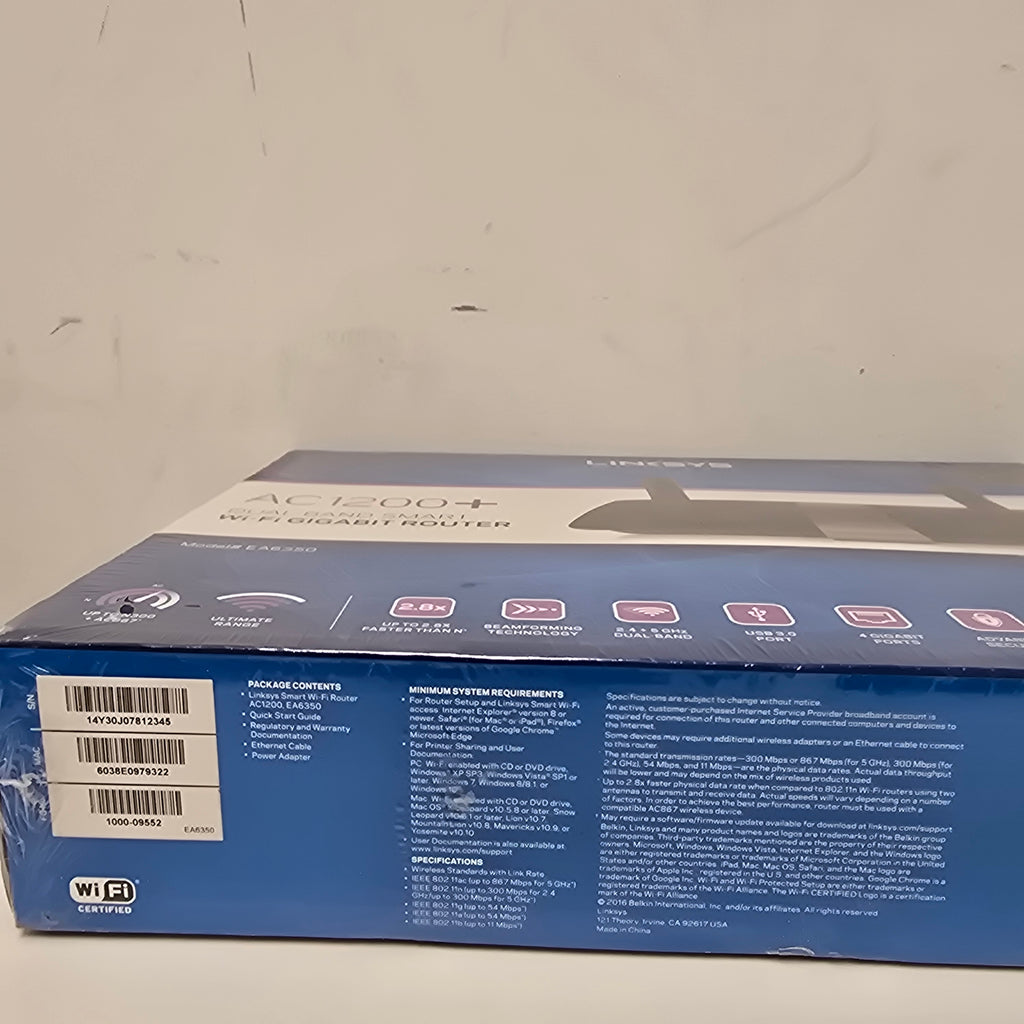 linksys ac1200 dual band wifi router (ea6350)