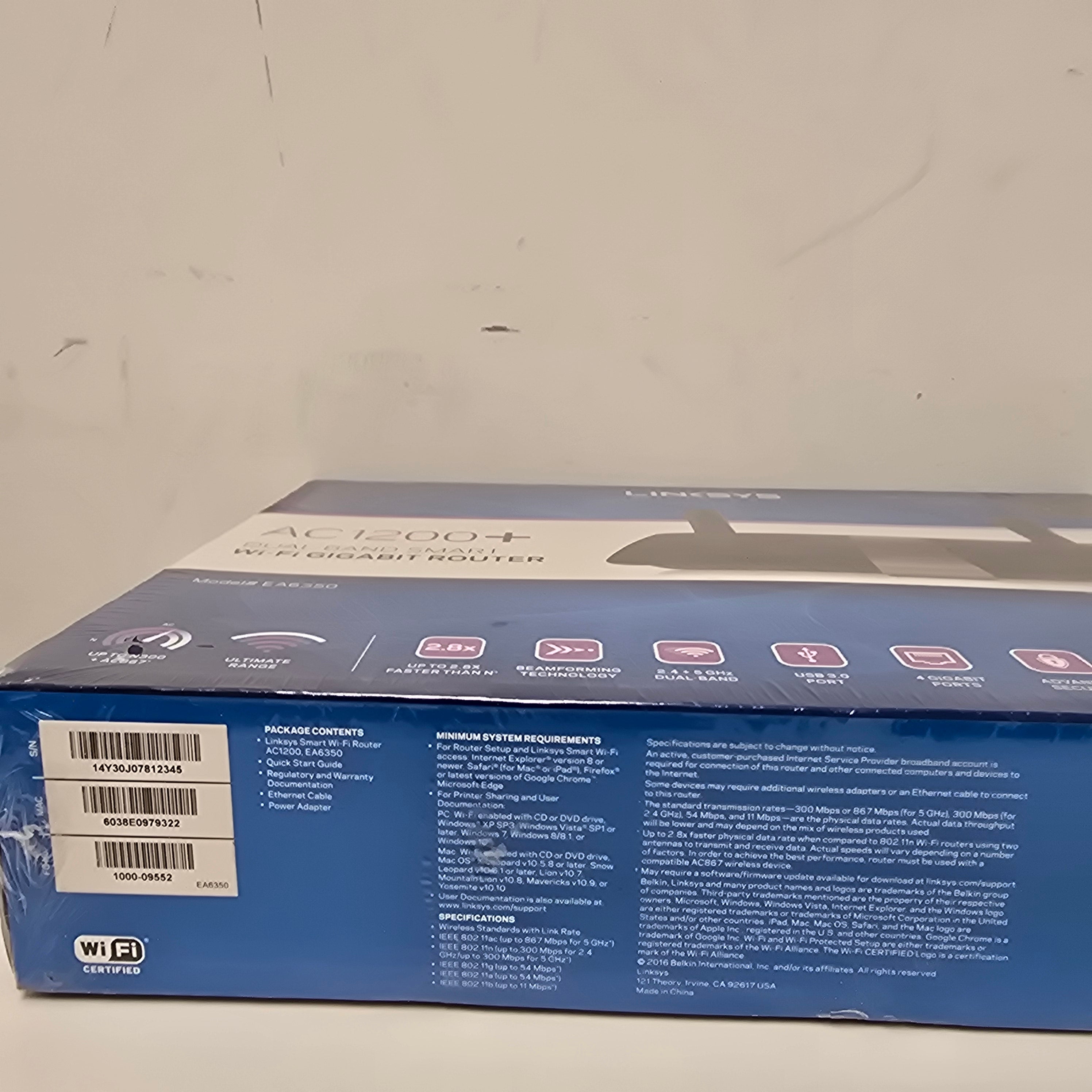 linksys ac1200 dual band wifi router (ea6350)