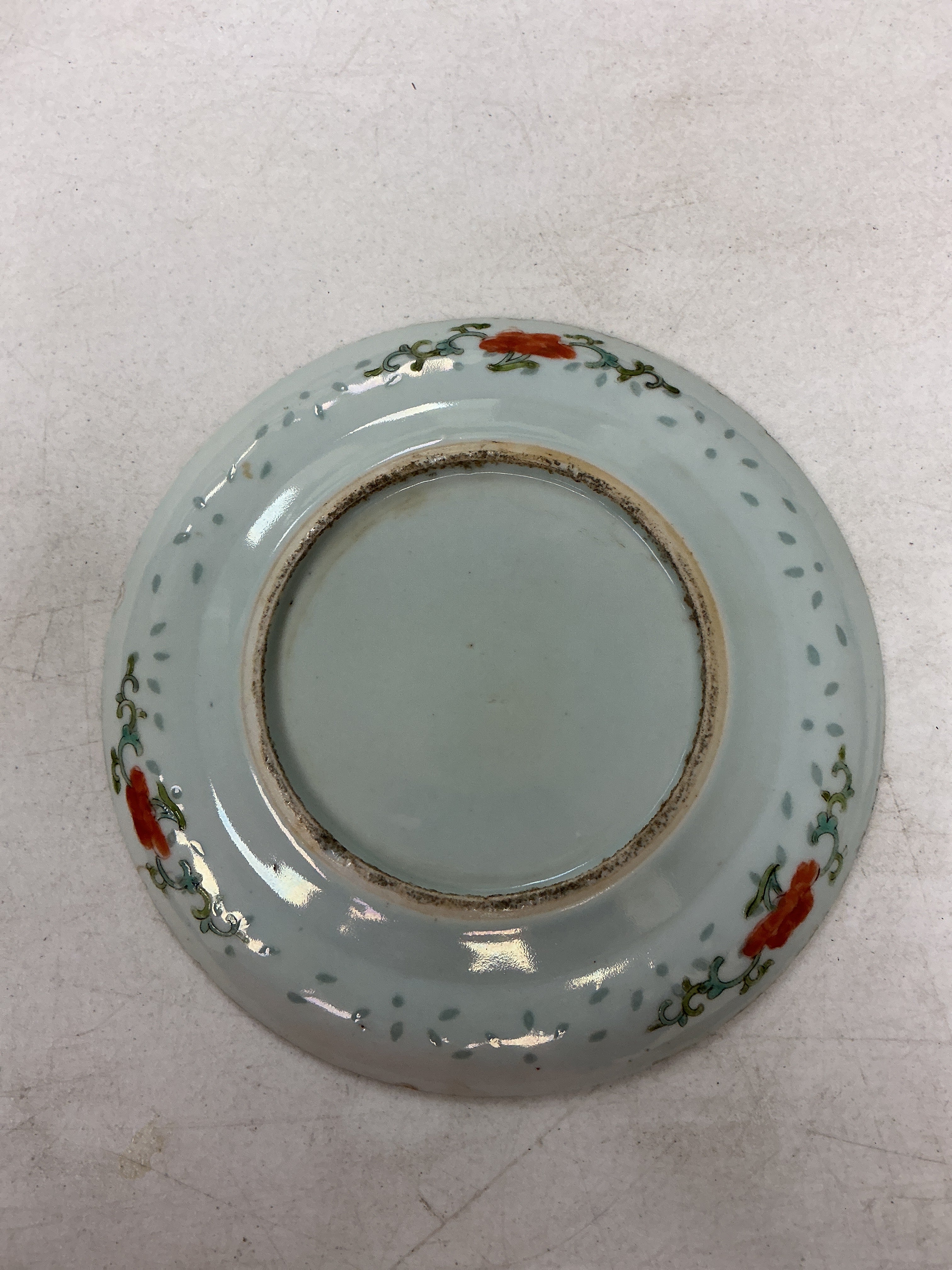 Antique Chinese Export Canton Porcelain Plate
