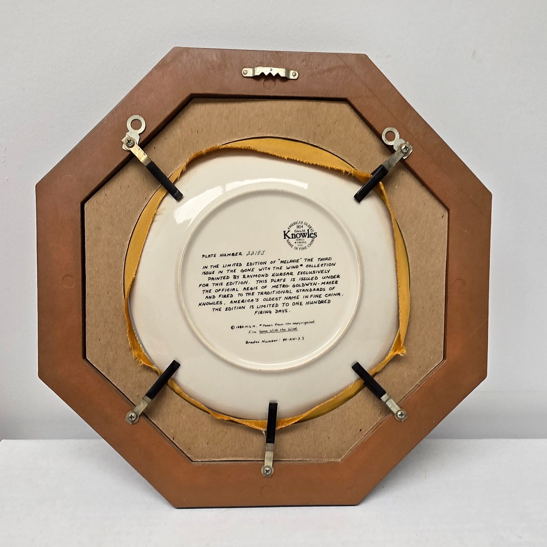 Edwin Knowles - Gone with the Wind - Melanie Plate