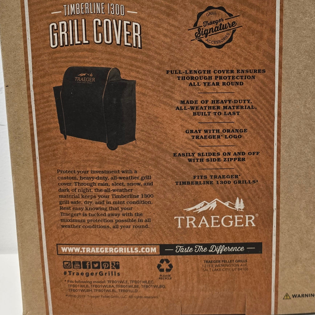 Traeger Timberline 1300 Full-Length Grill Cover (BAC360)