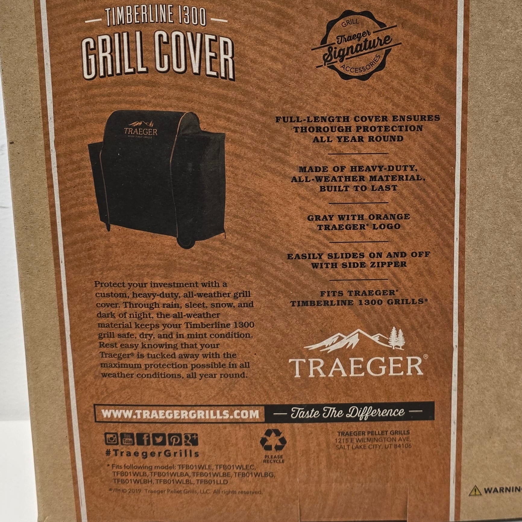 Traeger Timberline 1300 Full-Length Grill Cover (BAC360)