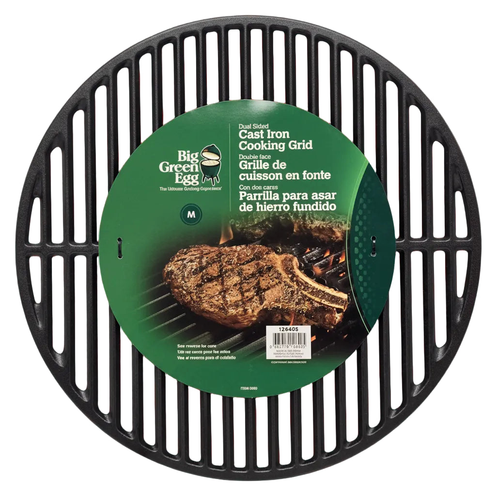 Big Green Egg Dual Sided Cast Iron Cooking Grid Medium (126405)