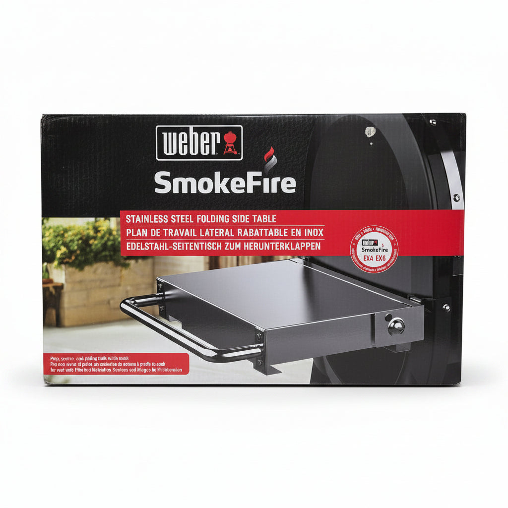 Weber SmokeFire stainless Steel Folding Side Table (7001)