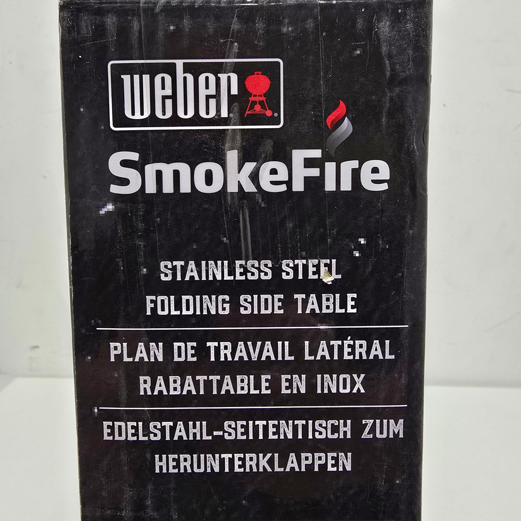 Weber SmokeFire stainless Steel Folding Side Table (7001)
