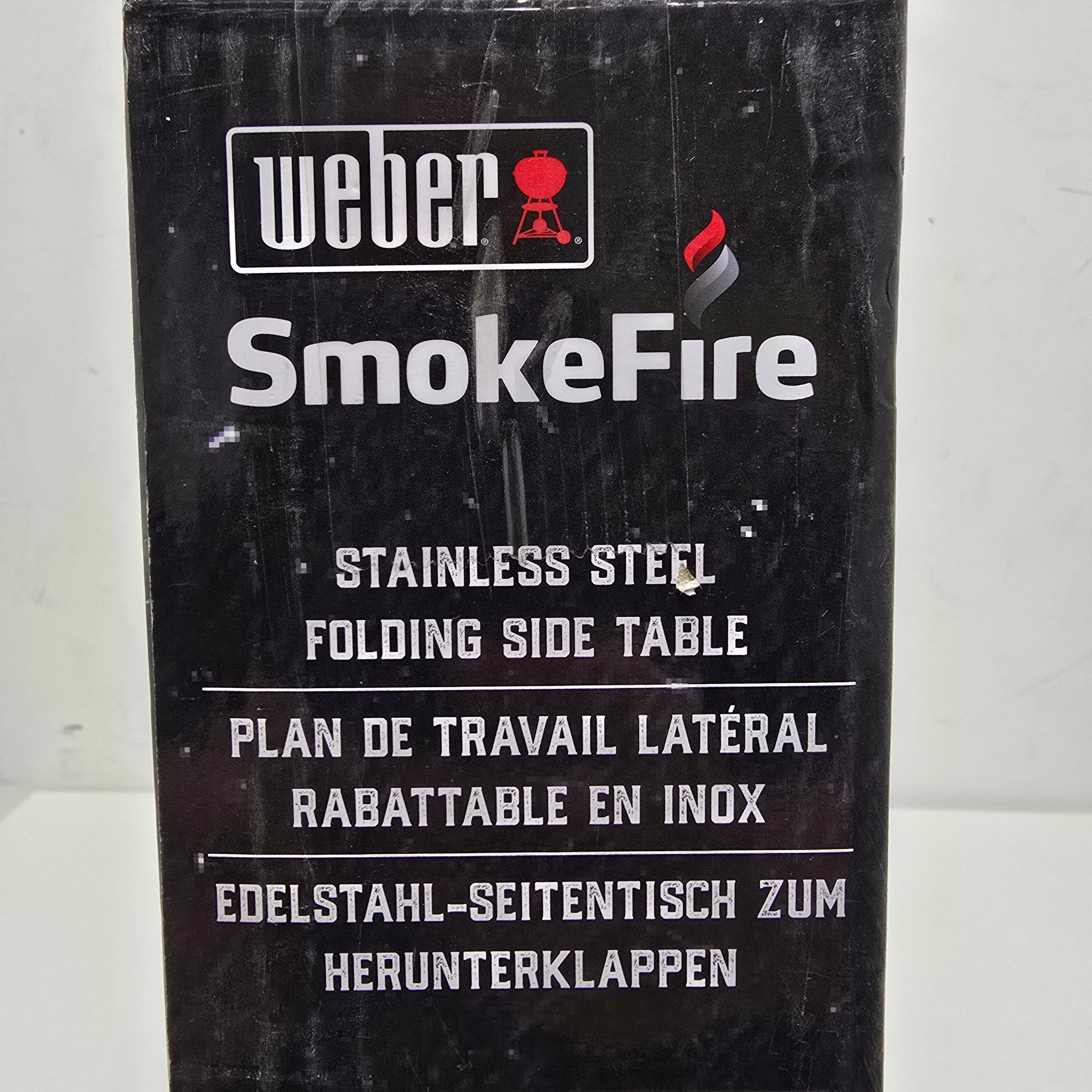 Weber SmokeFire stainless Steel Folding Side Table (7001)