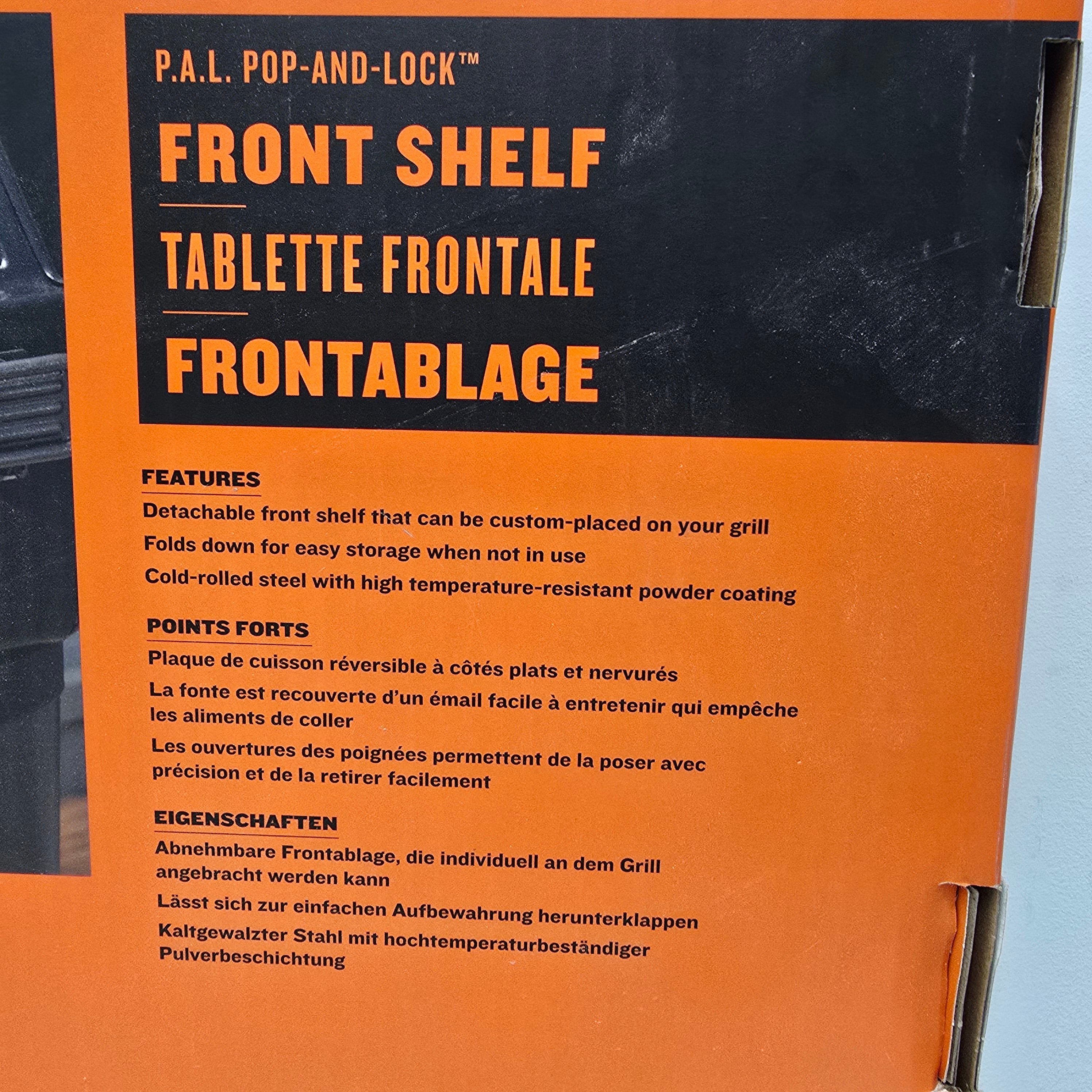 Traeger P.A..L Pop_And_Lock Front Shelf BAC604