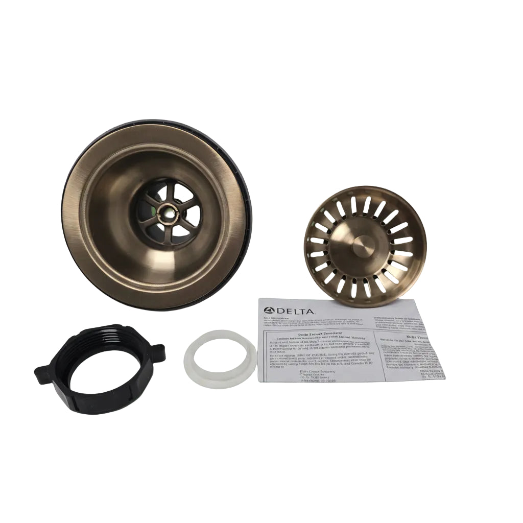 Delta Kitchen Sink Flange and Strainer in Champagne Bronze (72010-CZ)
