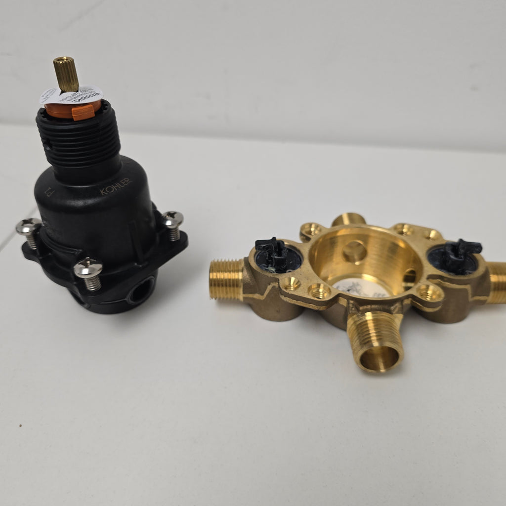 Kolher Pressure-balancing valve body & cartridge kit w/ service stops  K-8304-KS-NA