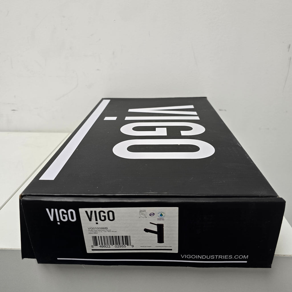 VIGO Noma Single Handle Bathroom Faucet in Matte Black (VG01009MB)