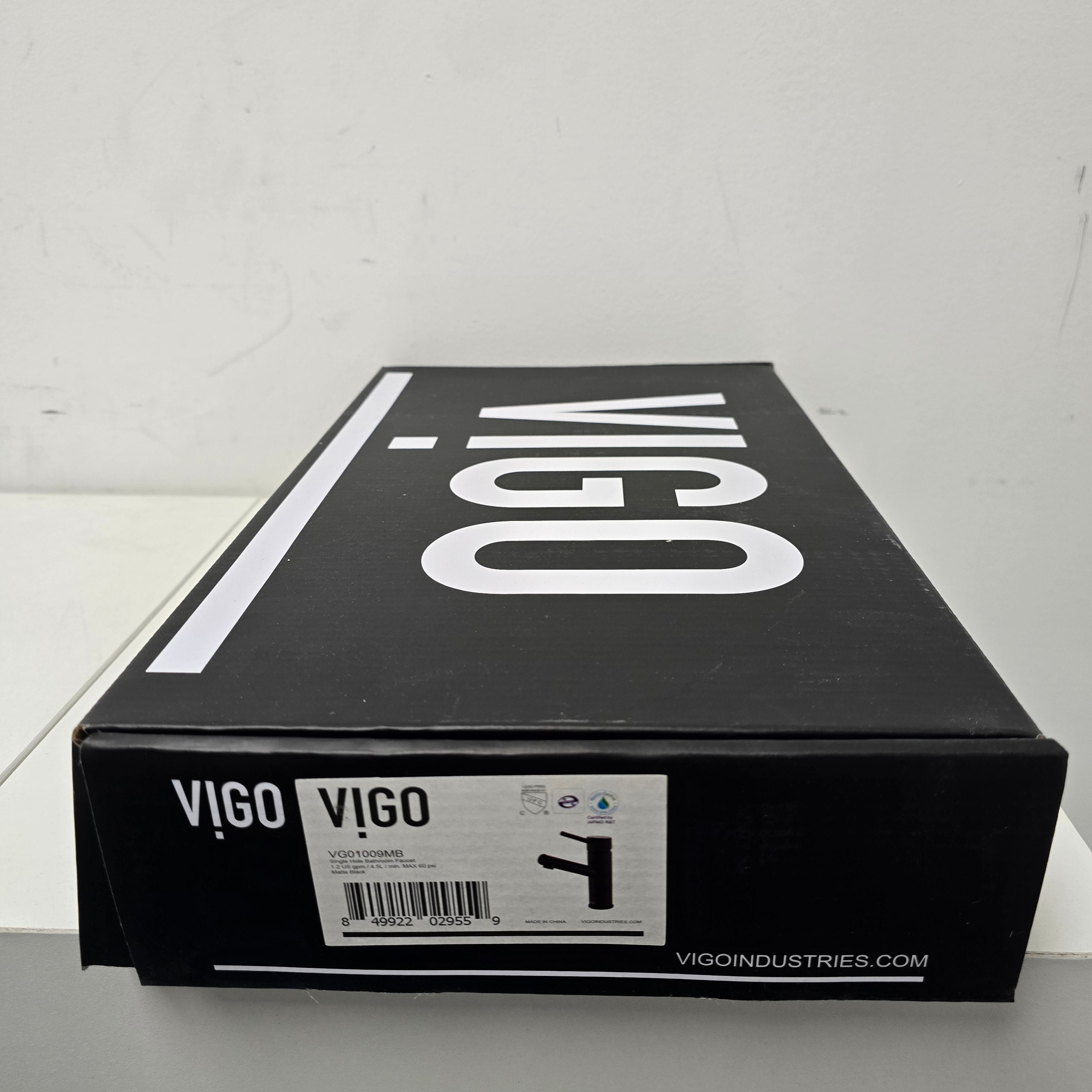VIGO Noma Single Handle Bathroom Faucet in Matte Black (VG01009MB)