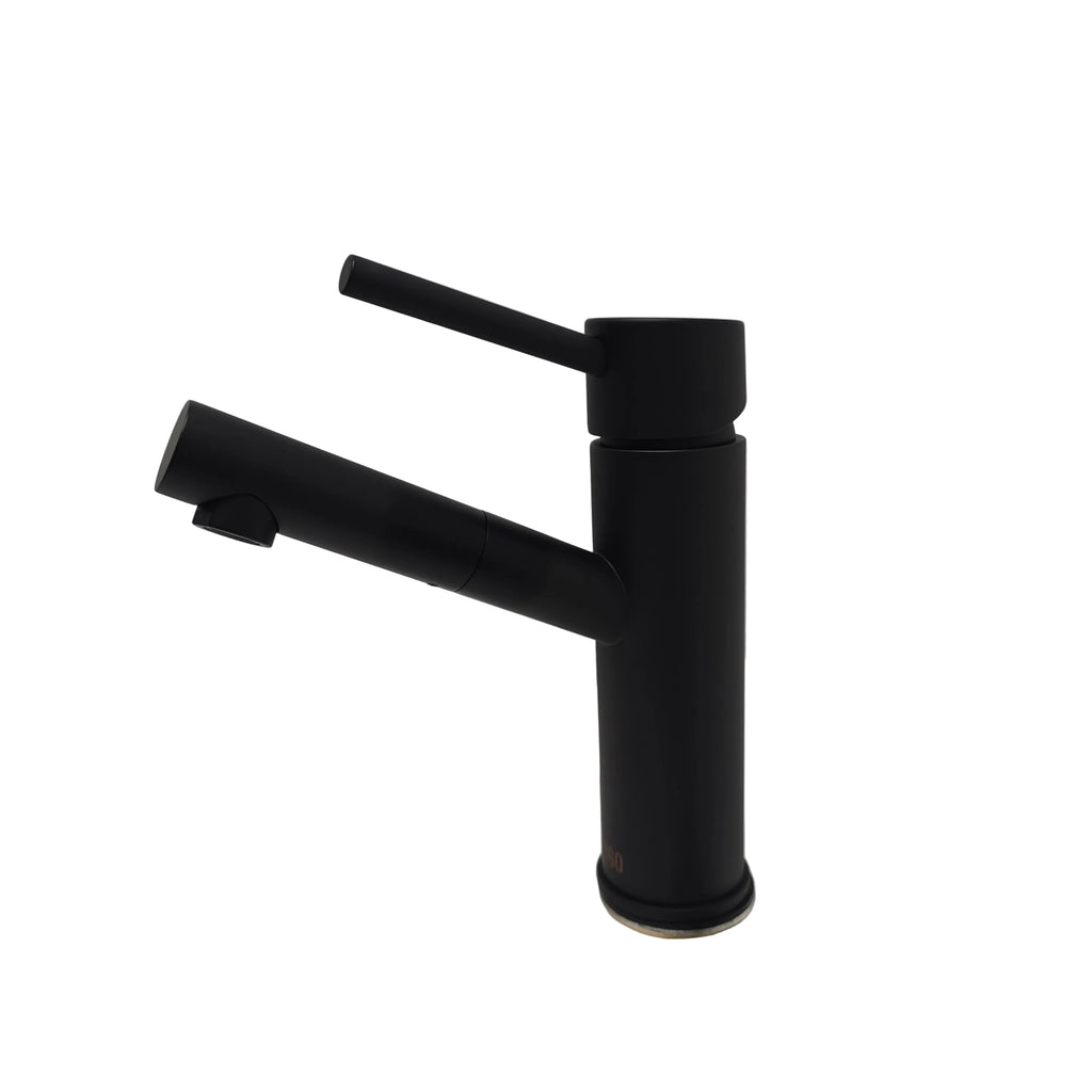 VIGO Noma Single Handle Bathroom Faucet in Matte Black (VG01009MB)
