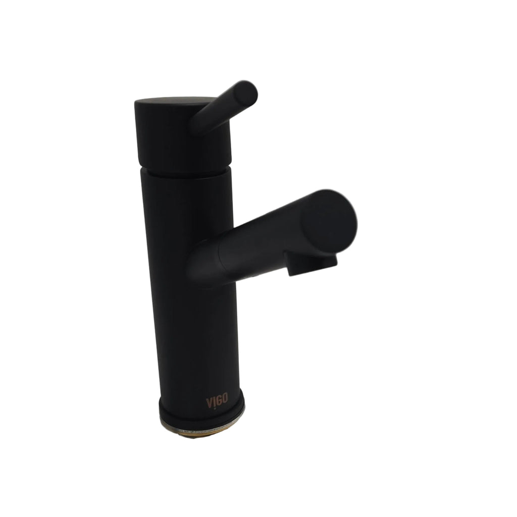 VIGO Noma Single Handle Bathroom Faucet in Matte Black (VG01009MB)