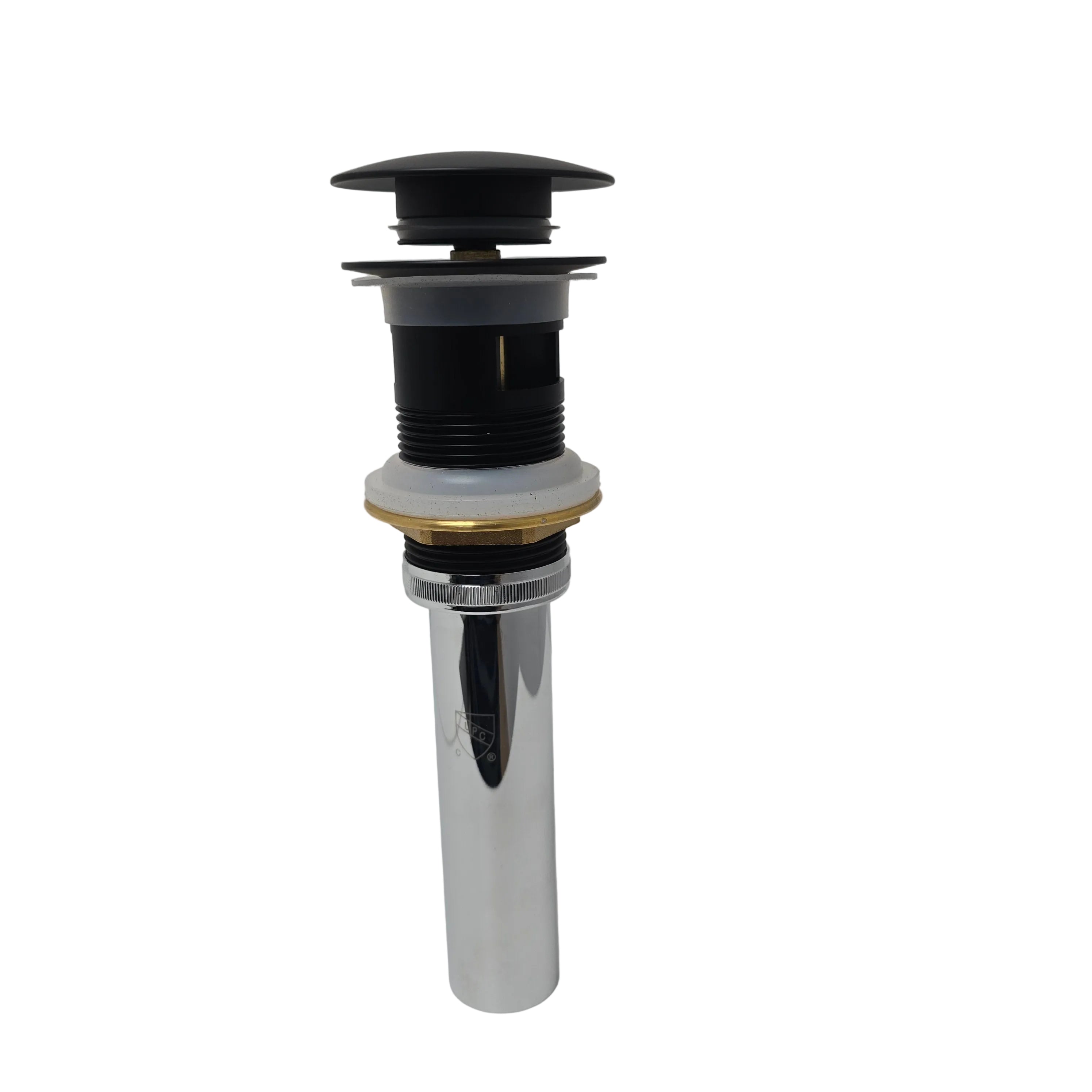 Vigo Bathroom Sink Pop Up Drain With Overflow (VG16002MB)