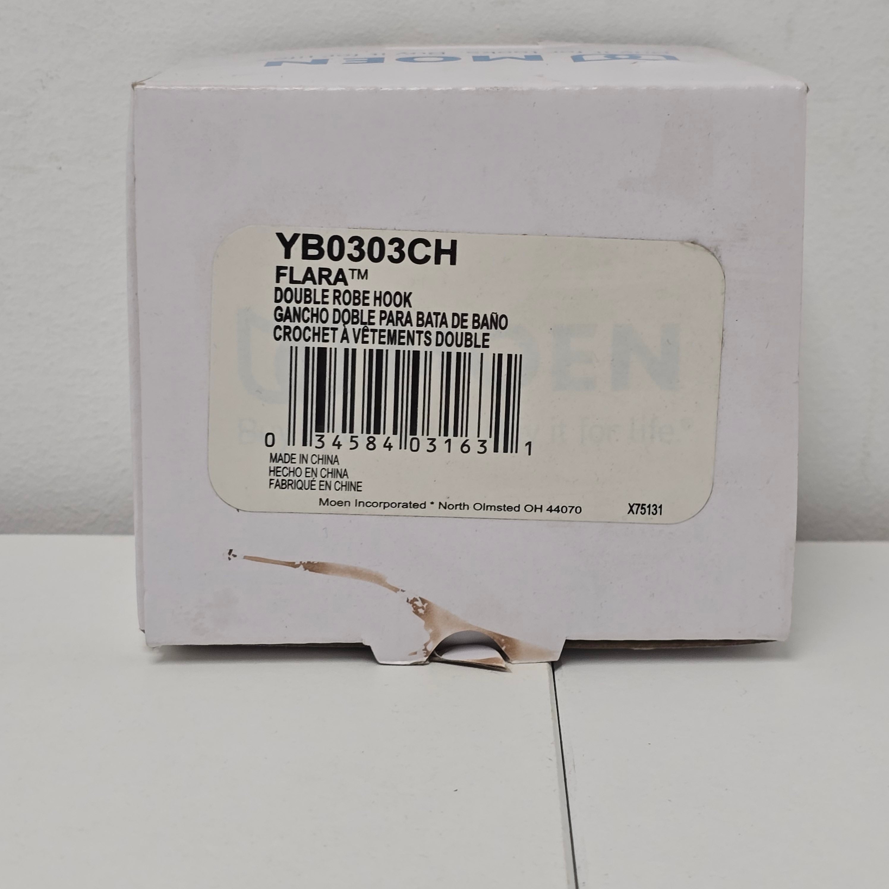 Moen Flara Double Robe Hook YB0303CH