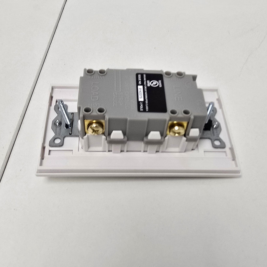 Lutron Nova T Duplex Self-Testing Tamper Resistant GFCI Receptacle (NTR-15-GFST-WH)