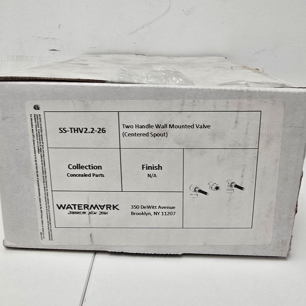 Watermark Two-Handle Center Spout Wall Mounted Lavatory Valve (SS-THV2.26)