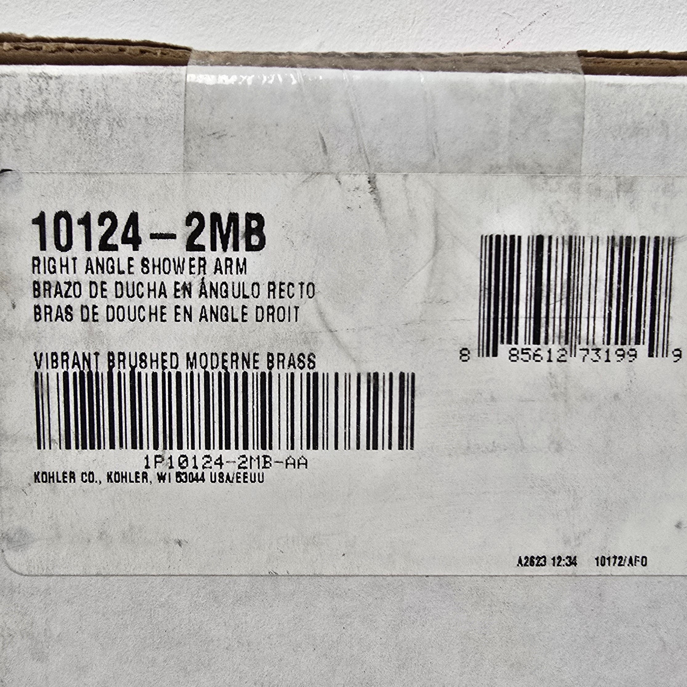 Kohler Wall-mount rainhead arm and flange K-10124