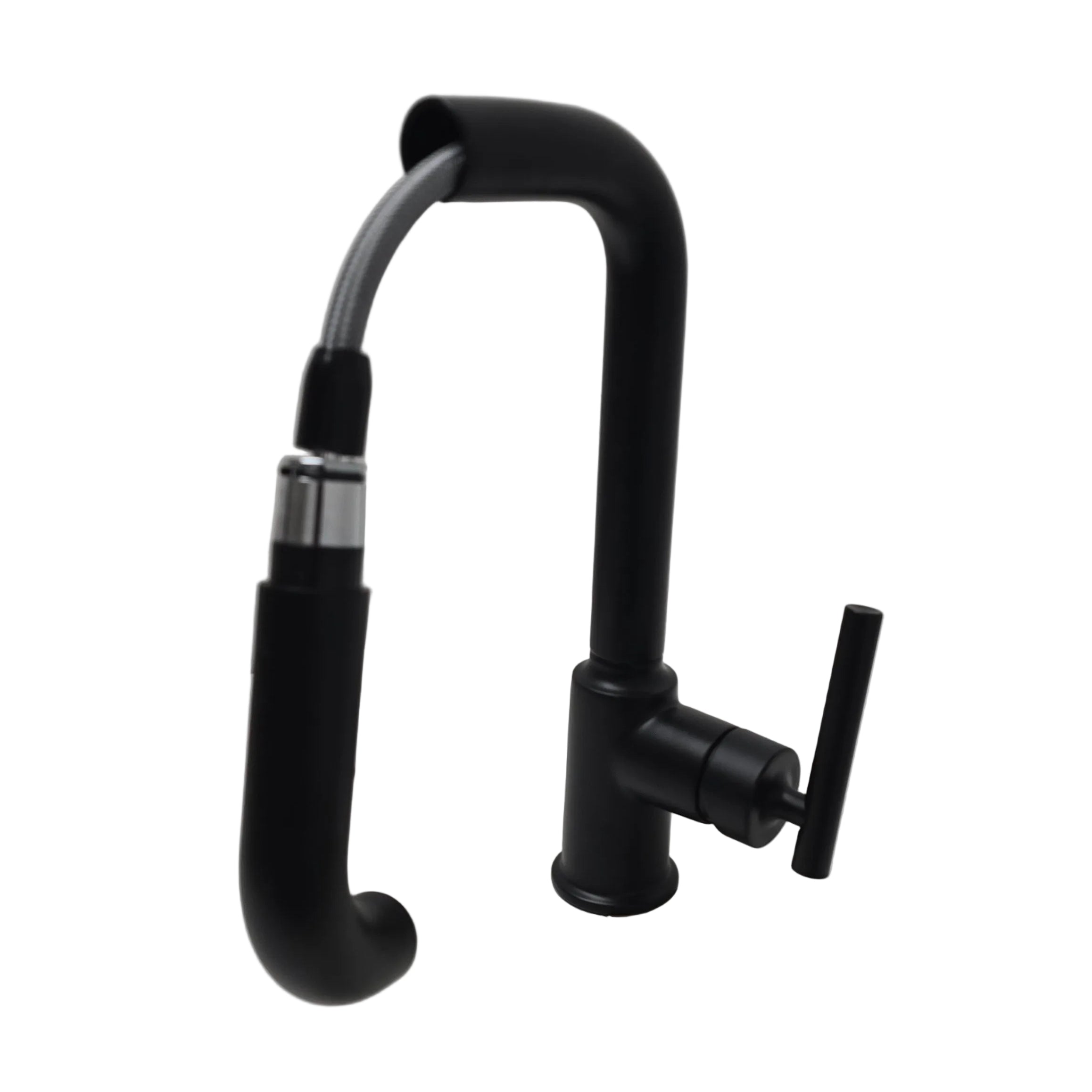 Kohler Purist Pull-out kitchen sink faucet with three-function sprayhead (K-7505-BL)