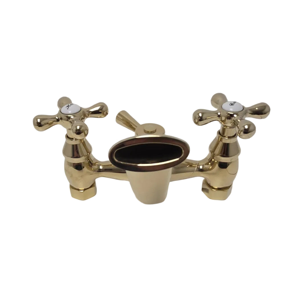 Rohl Kingston Collection Clawfoot Tub Faucet with Hand Shower (KS266PB)