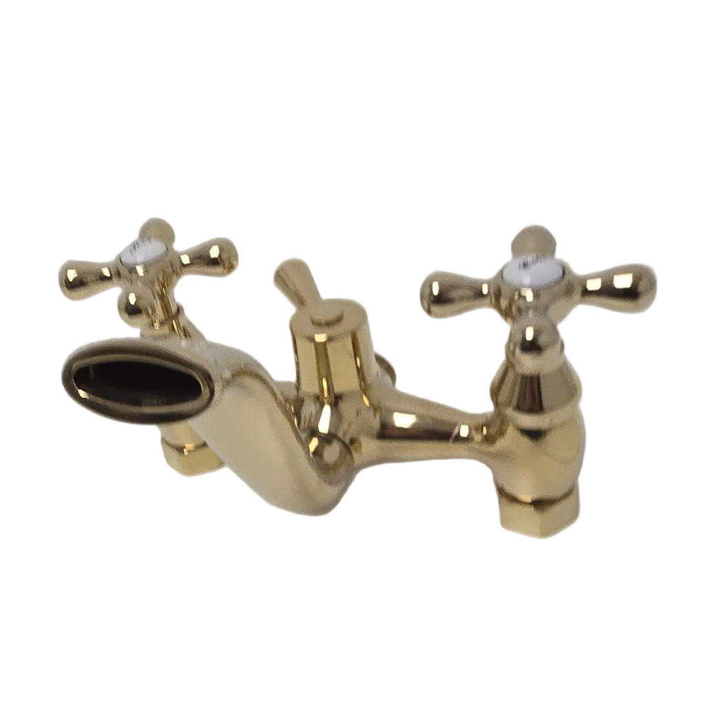 Rohl Kingston Collection Clawfoot Tub Faucet with Hand Shower (KS266PB)