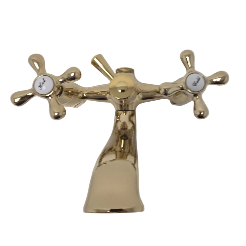 Rohl Kingston Collection Clawfoot Tub Faucet with Hand Shower (KS266PB)