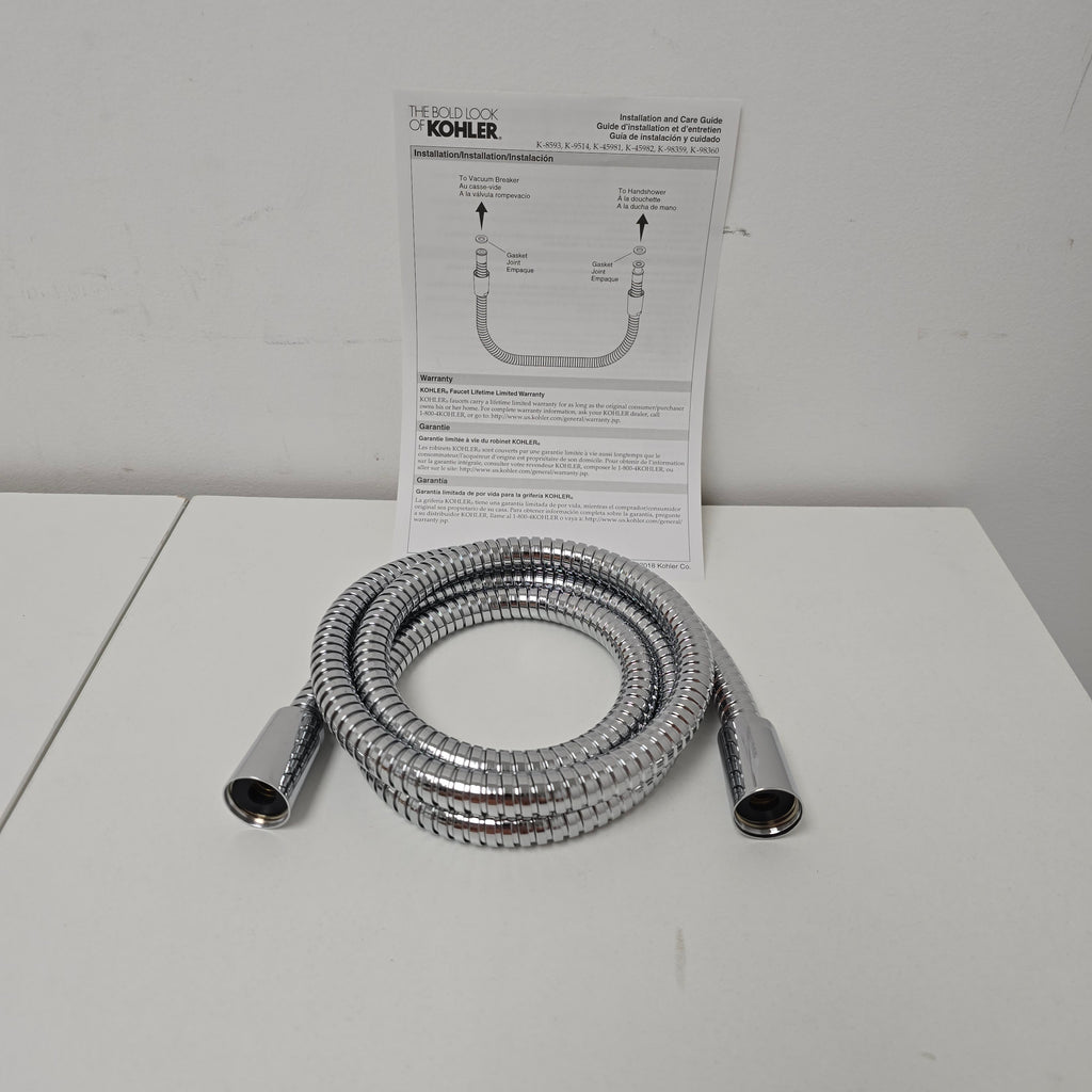 Kohler MasterShower 60" metal shower hose  (K-9514-CP)