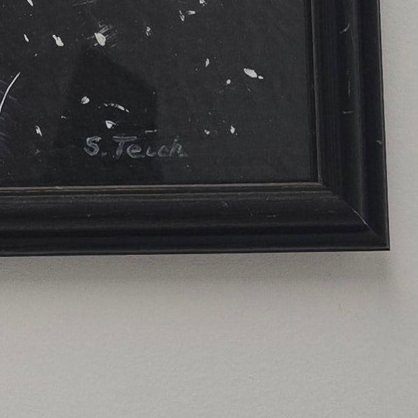 Stan Teich Black Abstract Painting - 2010