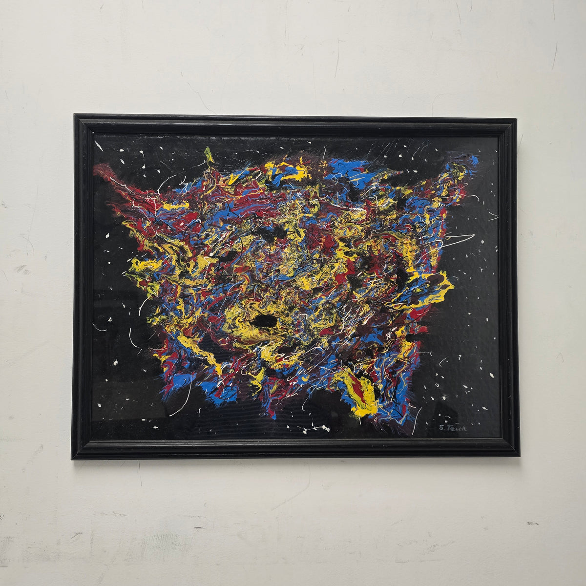 Stan Teich Black Abstract Painting - 2010