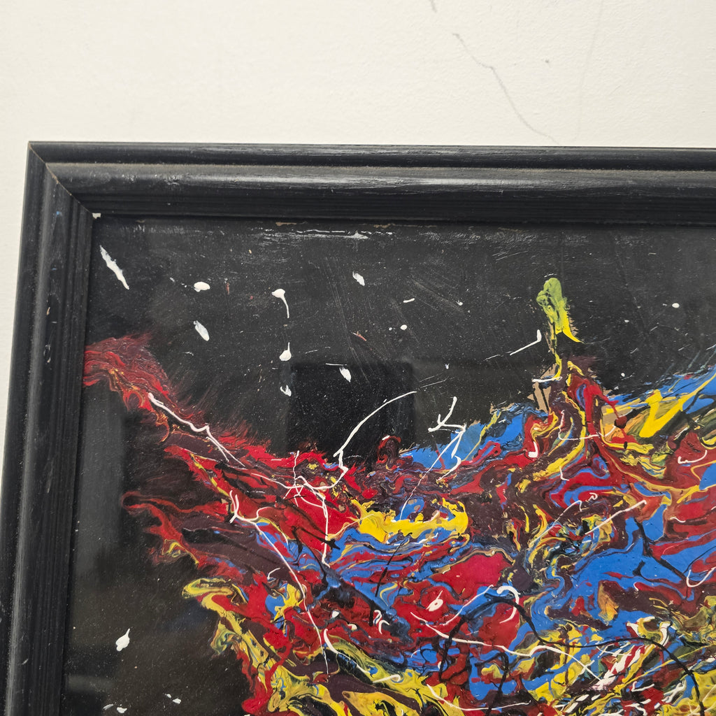 Stan Teich Black Abstract Painting - 2010