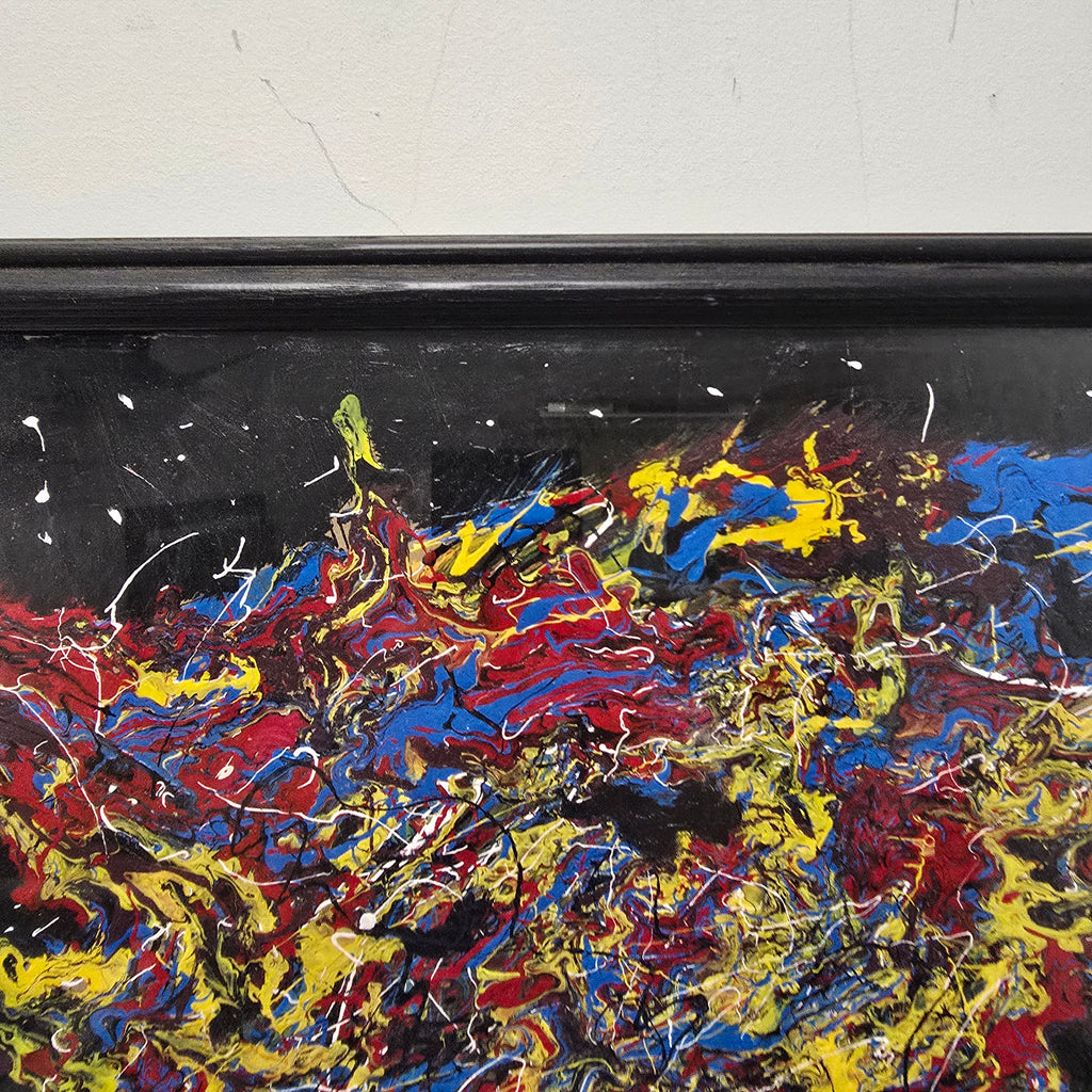 Stan Teich Black Abstract Painting - 2010