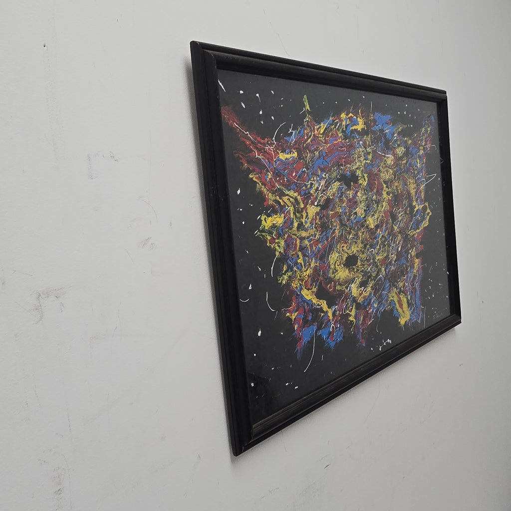 Stan Teich Black Abstract Painting - 2010