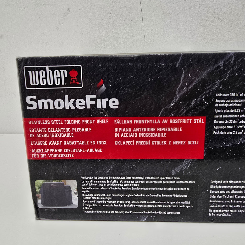 Weber smokefire stainless steel folding front shelf ex6 (7003)
