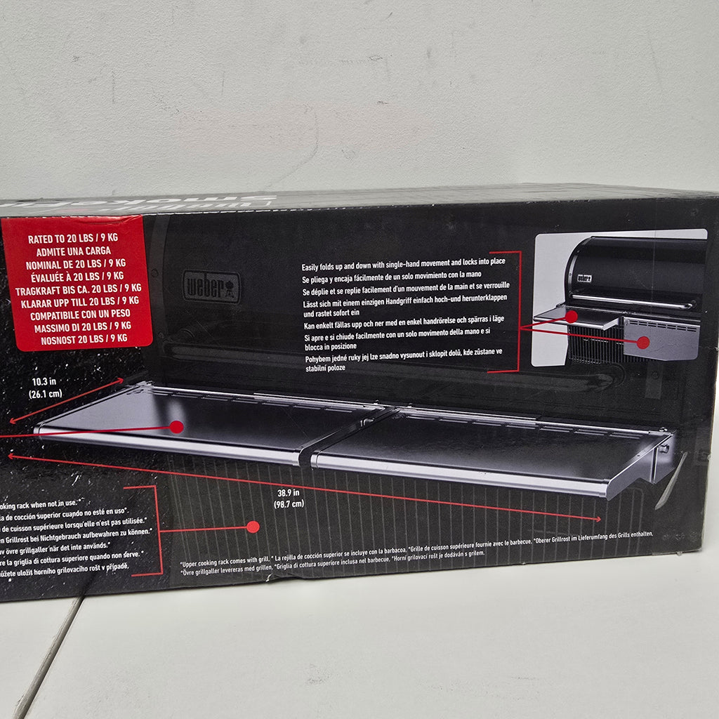 Weber smokefire stainless steel folding front shelf ex6 (7003)