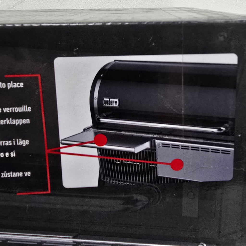Weber smokefire stainless steel folding front shelf ex6 (7003)