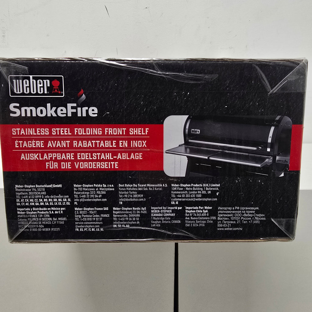 Weber smokefire stainless steel folding front shelf ex6 (7003)